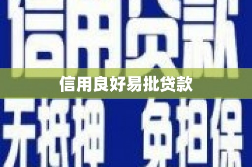 类乌齐信用良好易批贷款